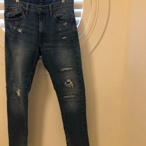 Ralph Lauren Polo distressed boyfriend jeans